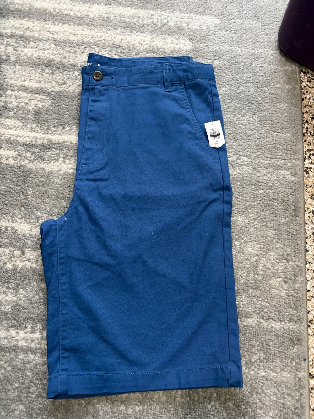 Kids khaki shorts in blue color